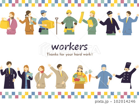 様々な職業の人達 102014246