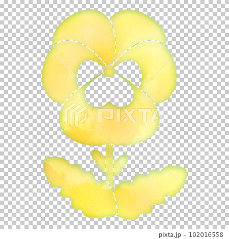 Pansy flower flower watercolor icon gentle ecology Pansy flower flower watercolor icon gentle ecology 102016558