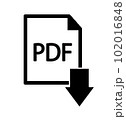 PDFダウンロードアイコン 102016848