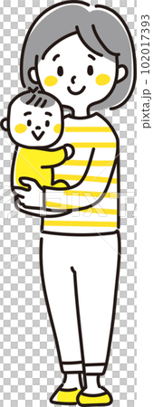 Mother holding a baby Mother holding a baby 102017393