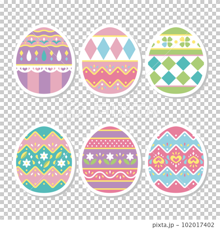 easter egg set seal 102017402