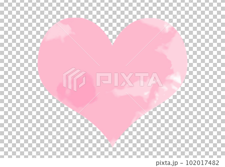 Pink heart watercolor 102017482