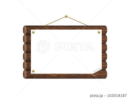 木製吊り看板　紙付き 102018187