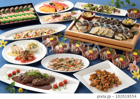 宴会料理・ビュッフェ・バイキング・パーティー・大皿・卓盛り料理 宴会料理・ビュッフェ・バイキング・パーティー・大皿・卓盛り料理 102019554