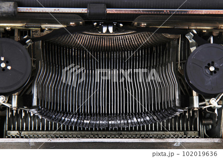 detail of typing machine 102019636