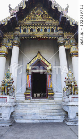 Rear view of beautiful Thai Monastery, Bodh Gaya, Bihar Rear view of beautiful Thai Monastery, Bodh Gaya, Bihar 102019711