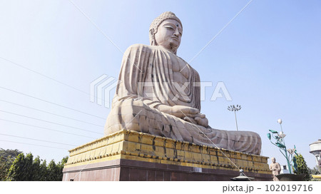 Statue of Lord Budhha in Meditation Pose, Bodh Gaya, Bihar 102019716
