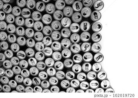 empty aluminum cans texture 102019720