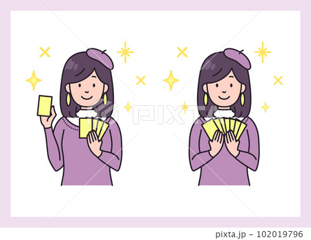 女性　占い師 102019796