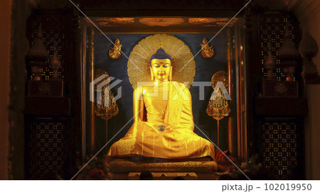 Main Statue of Lord Budhha Inside Mahabodhi Temple, Bodh Gaya, Bihar 102019950