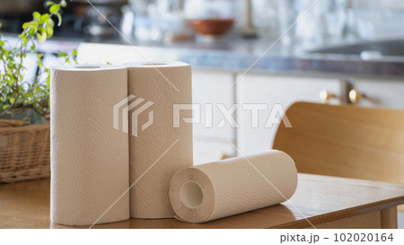 台所のキッチンペーパー・キッチンタオル(茶色の無漂白タイプ)　イメージ 102020164