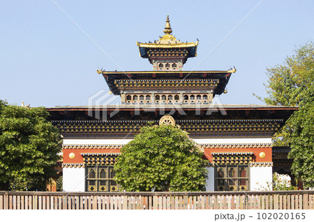 Backside View of Royal Bhutan Monastery, Bodh Gaya, Bihar Backside View of Royal Bhutan Monastery, Bodh Gaya, Bihar 102020165