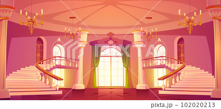Castle hall interior. Royal palace ballroom Castle hall interior. Royal palace ballroom 102020213