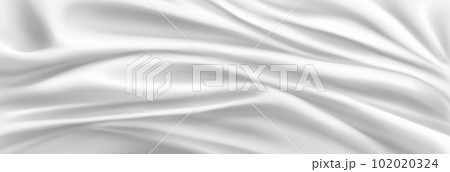 Realistic abstract white silk background 102020324