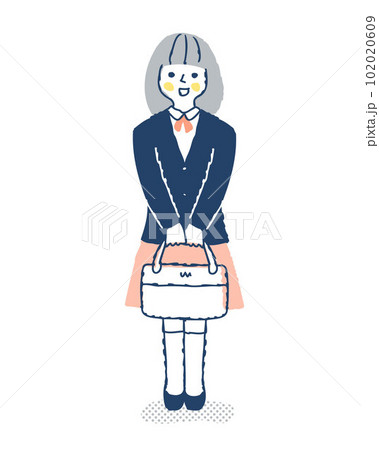 制服を着た女の子 制服を着た女の子 102020609