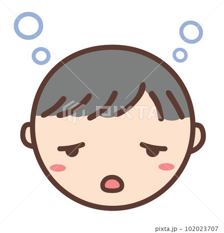 「眠い」絵カード（生活場面）【療育・発達障害・自閉症】のイラスト素材 [102023707] - PIXTA