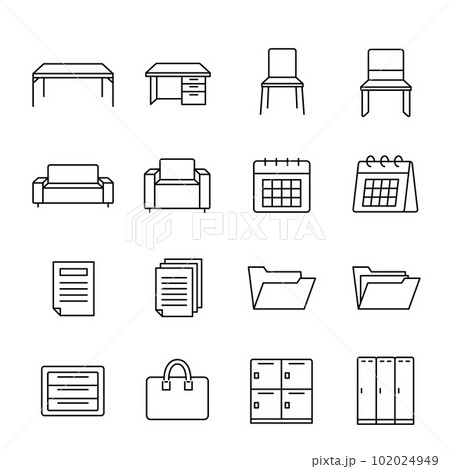 オフィスのアイコンセット 102024949