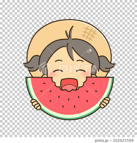 一個吃西瓜的女孩 一個吃西瓜的女孩 102025509