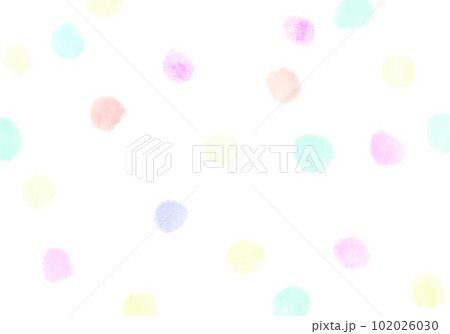 水玉の水彩背景 水玉の水彩背景 102026030