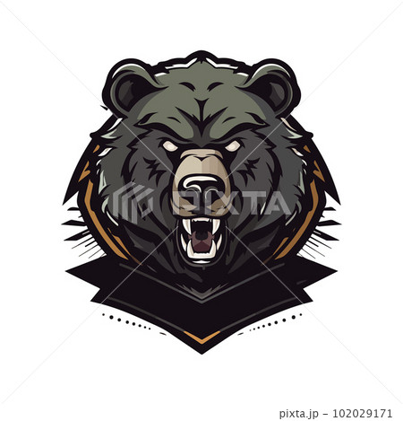 Modern professional grizzly bear logo for a sport team 102029171