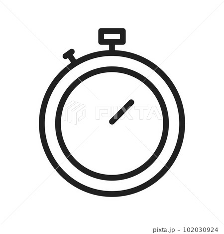 Stopwatch icon vector image. Suitable for mobile apps, web apps and print media. Stopwatch icon vector image. Suitable for mobile apps, web apps and print media. 102030924
