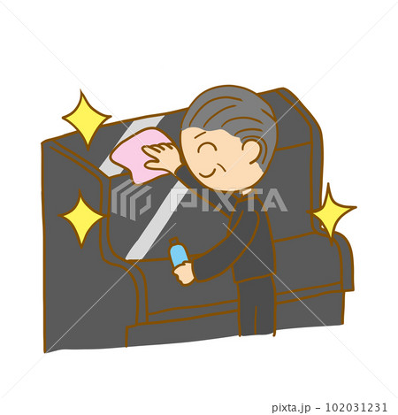 ピアノを拭く男性調律師 102031231