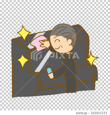 ピアノを拭く男性調律師 102031231