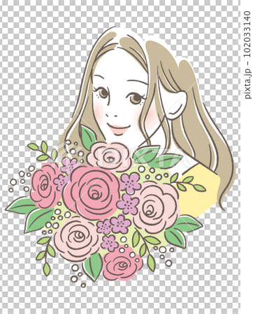 花束和女人 102033140