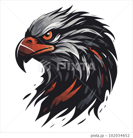 T shirt design strong fearless wise with eagle Vector Image