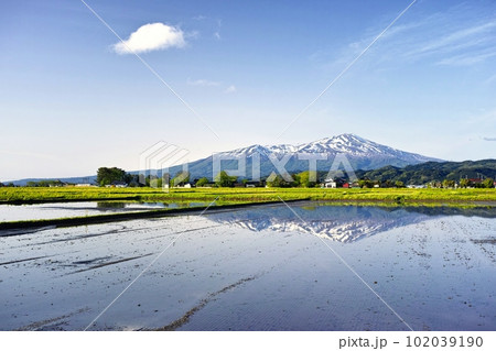 逆さ鳥海山 逆さ鳥海山 102039190