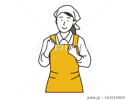 仕事にがんばる調理士の女性 仕事にがんばる調理士の女性 102039904