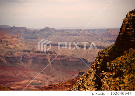 Hazy Blue Sky Grand Canyon Arizona Hazy Blue Sky Grand Canyon Arizona 102040947
