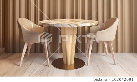 Modern light minimalist interior made with Generative AI 102042091