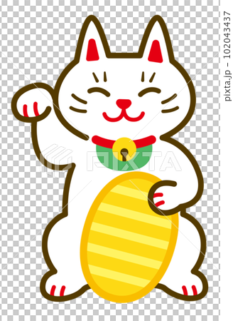 白猫の招き猫 102043437