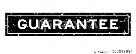 Grunge black guarantee word square rubber seal stamp on white background Grunge black guarantee word square rubber seal stamp on white background 102043954