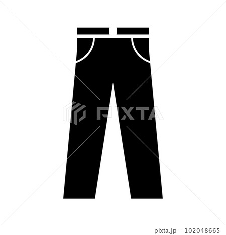 Pants icon on white. Pants icon on white. 102048665