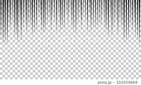 下向きに流れる黒い垂れ線・効果線・漫符 - ショックや落ち込みを表現するエフェクト・背景 - 16: 下向きに流れる黒い垂れ線・効果線・漫符 - ショックや落ち込みを表現するエフェクト・背景 - 16: 102050669
