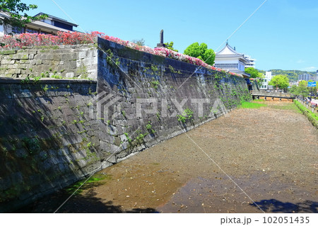【鹿児島県】晴天の鶴丸城跡（御楼門）鹿児島城跡 102051435