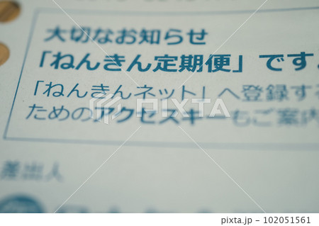 ねんきん定期便 102051561