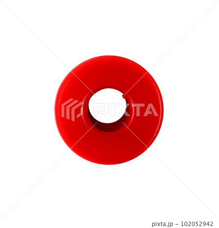 Medical sticking plaster roll isolated on white. First aid item 102052942