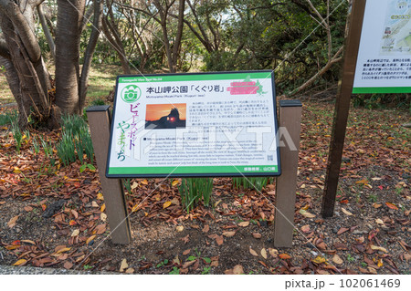 本山岬公園　くぐり岩 102061469