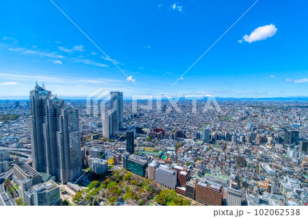 春の東京新宿から望む富士山方面 春の東京新宿から望む富士山方面 102062538