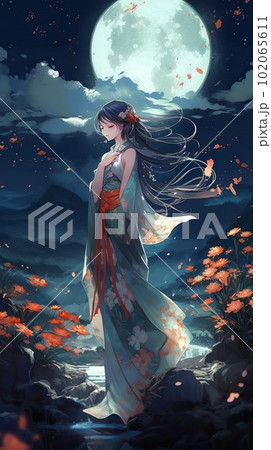 Kimono Anime Girls Stock Illustrations – 134 Kimono Anime Girls Stock  Illustrations, Vectors & Clipart - Dreamstime