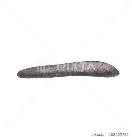 Grey zen stone sea pebbles with stripes isolated on white background. Watercolor hand drawn spa illustration for design Grey zen stone sea pebbles with stripes isolated on white background. Watercolor hand drawn spa illustration for design 102065722