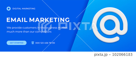 Email digital marketing online audience interaction management social media banner 3d icon vector 102066183