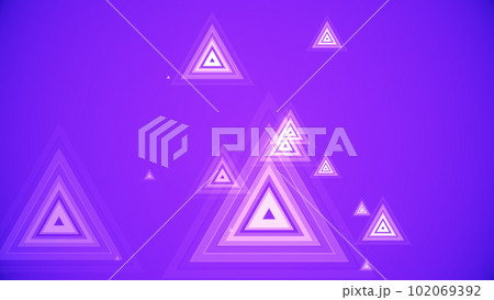 カラフルな背景に三角形が湧き出る 102069392