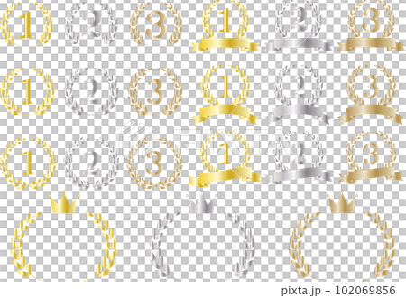 Metallic ranking material set Metallic ranking material set 102069856