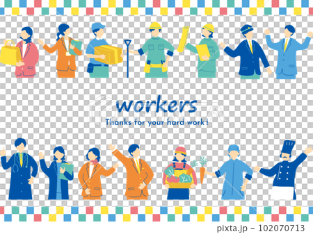people of various professions 102070713