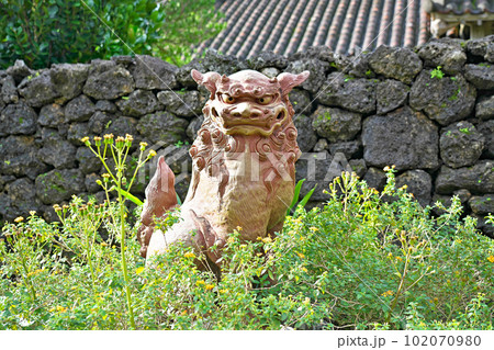 【石垣やいま村のシーサー】 沖縄県石垣市名蔵 102070980
