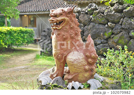 【石垣やいま村のシーサー】 沖縄県石垣市名蔵 102070982